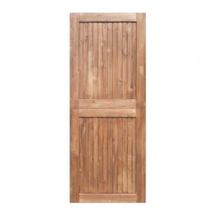 gallery/exterior stable door pine framed & ledged open back stained-w813xh2032mm